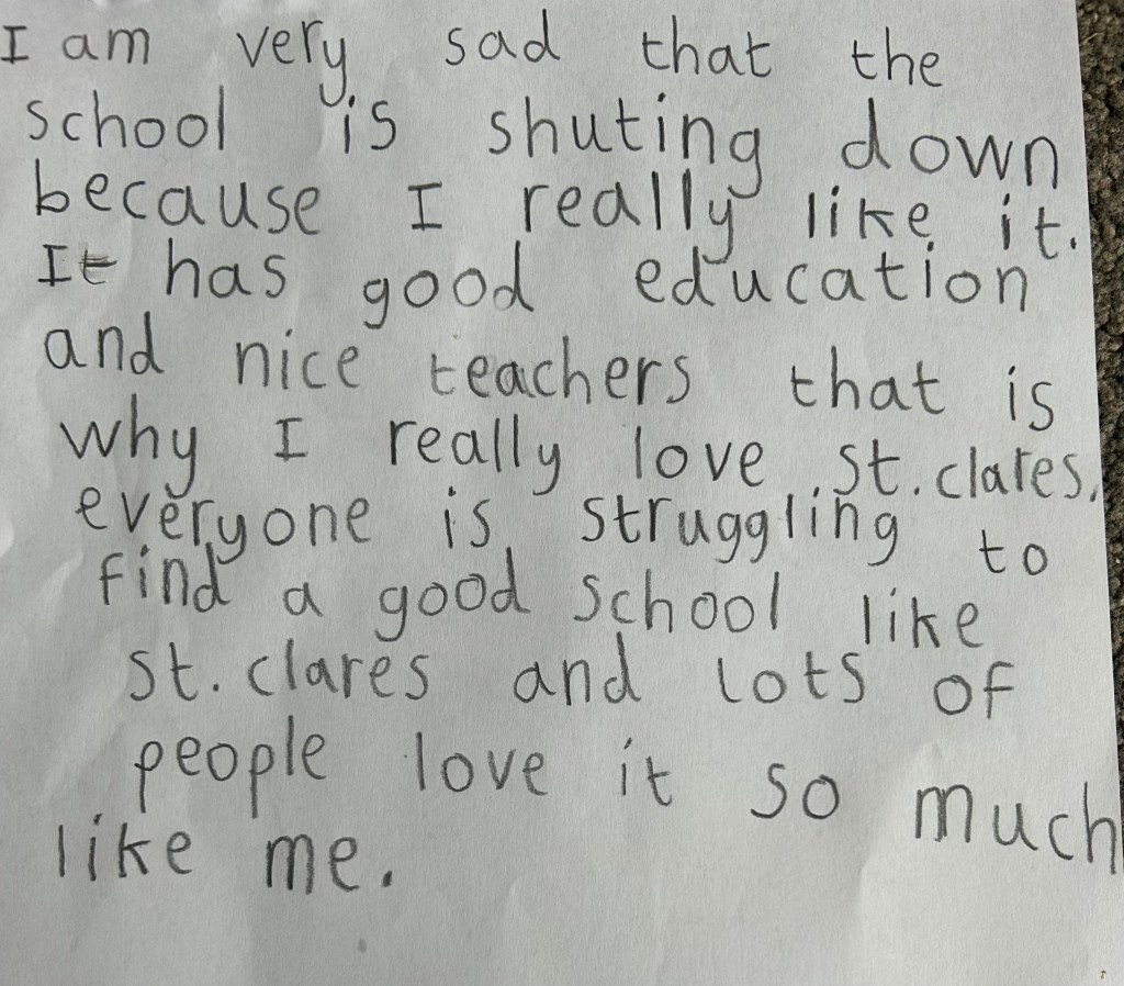 Open Letter – Teddy age&nbsp;8